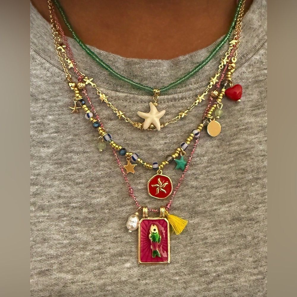 Colorful Layered Necklace Set S1135